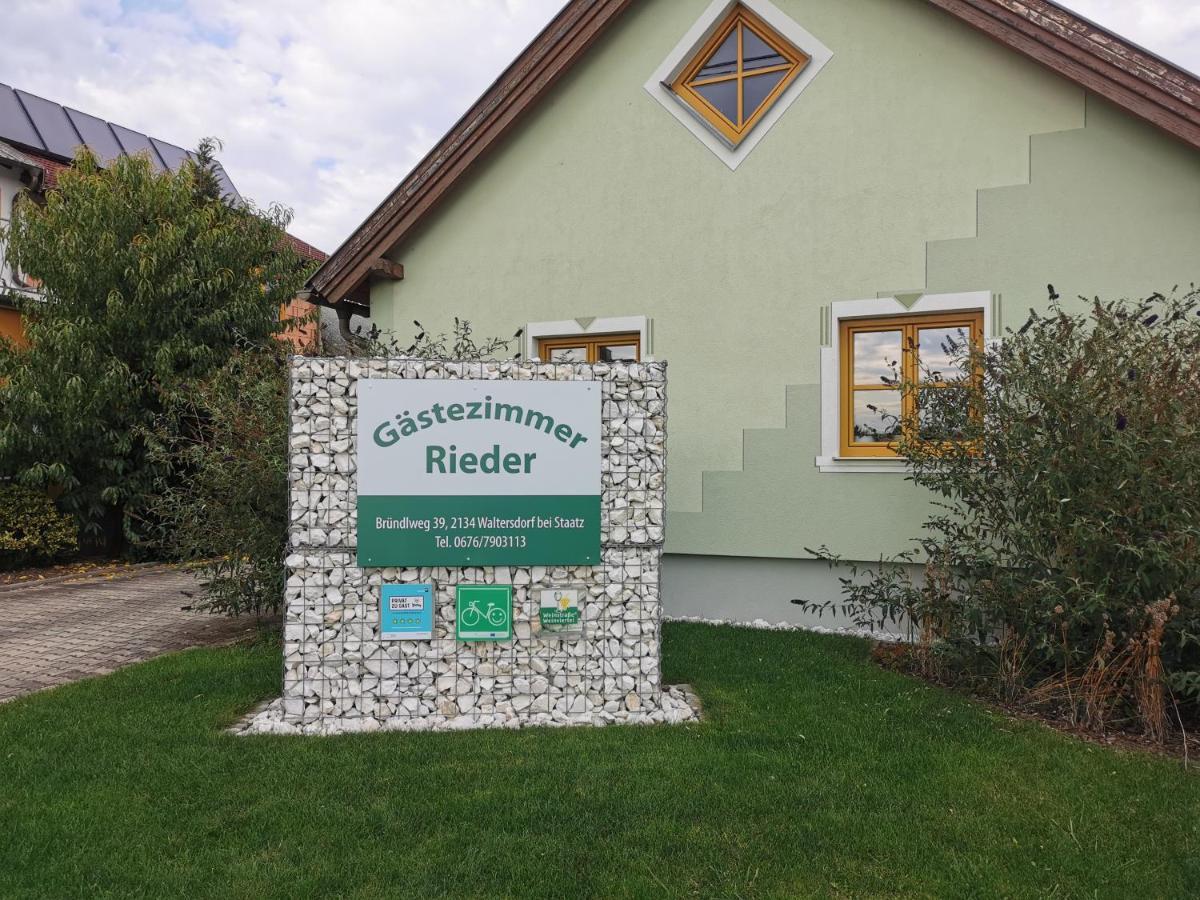Gaestezimmer Rieder Staatz Esterno foto